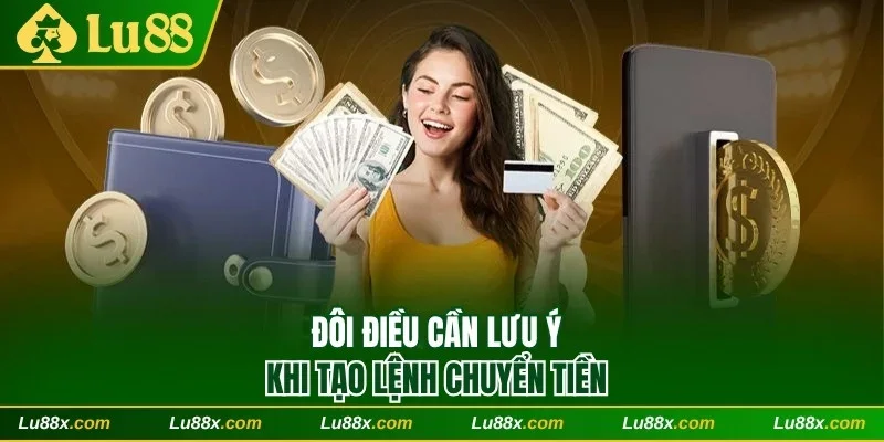 Đôi điều cần lưu ý khi tạo lệnh chuyển tiền